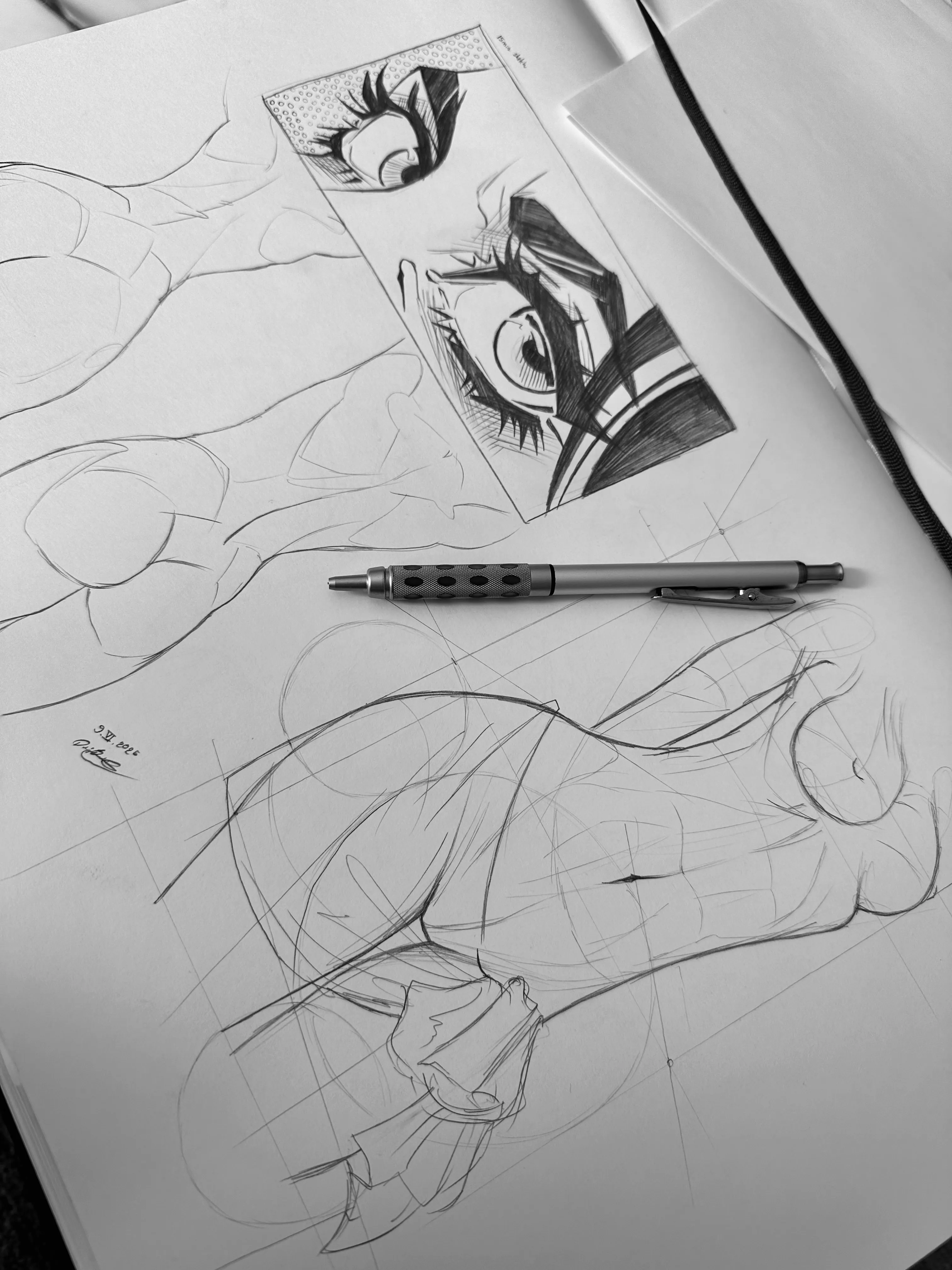 1h anatomy sketching ⋆⋅☆⋅⋆